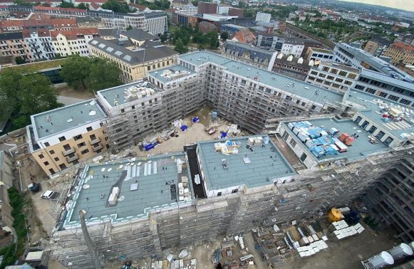 Mit LEAN Construction sicher zum Ziel - Neubauquartier Schützengarten in Dresden nimmt Gestalt an