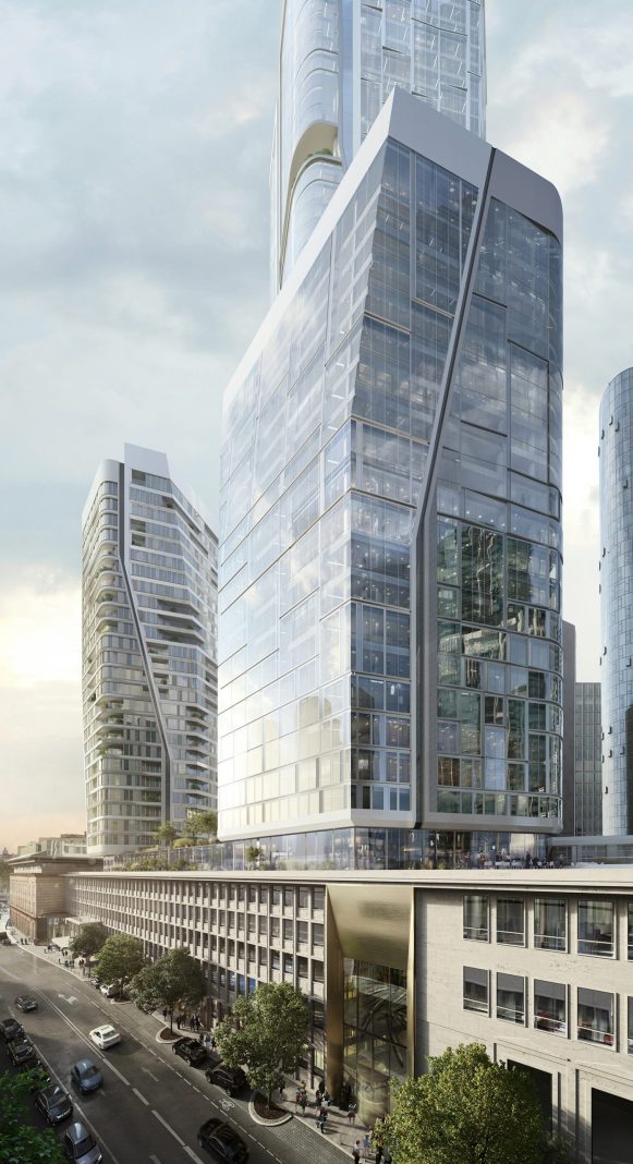 Baker McKenzie hat als erster Mieter den Büroturm Aqua (T4) von Union Investment im Quartier FOUR Frankfurt bezogen • 320 Mitarbeiter im 16. bis 23. OG des Aqua (T4) • Fokus auf Nachhaltigkeit und Arbeitsplatzkonzepte