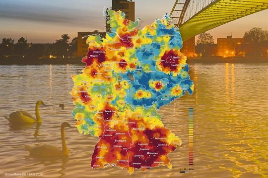 Wohnwetterkarte von BPD und bulwiengesamacht Krise im Wohnungsbau deutschlandweit klar ersichtlich