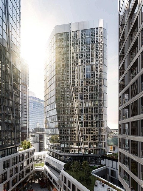 Erster Turm des FOUR Frankfurt an Eigentümer übergeben • Union Investment übernimmt Aqua (T4) • Knapp 23.000 Quadratmeter Bürofläche