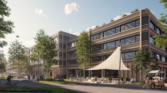 Vertriebsstart für Münchens ersten Gewerbe-Campus in Holz-Hybrid-Bauweise