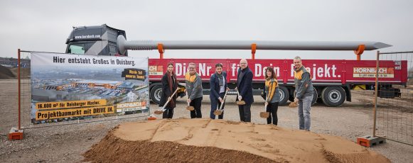 Baubeginn für Duisburgs neuen HORNBACH, einen der modernsten Baumärkte Europas