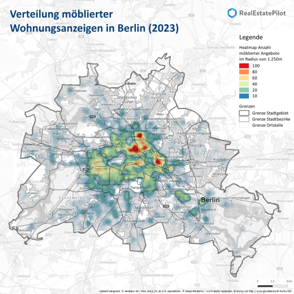 Der Boom möblierter Wohnungen erreicht auch Mittelstädte, Berlin bleibt führend