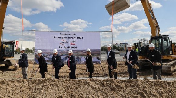 Spatenstich für Aurelis Unternehmerpark in Schönefeld 