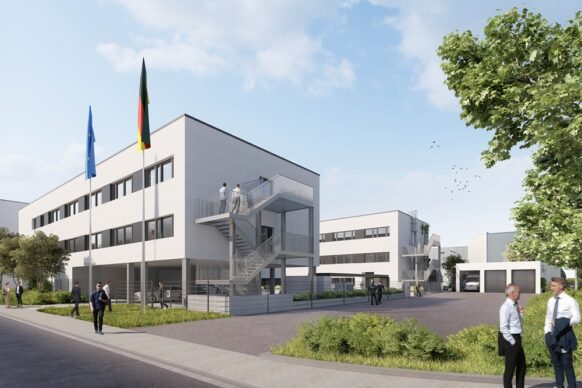 Grundsteinlegung in Mainz-Hechtsheim setzt Signal für starke Verwaltung. Finanzkontrolle Schwarzarbeit und Zollamt Mainz künftig unter einem Dach.