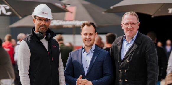 Hines feiert Richtfest für den Industriepark Grimma