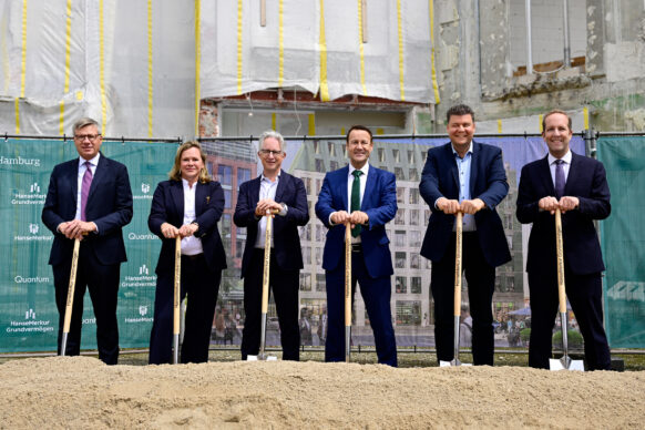 Gänsemarkt Höfe: Spatenstich für Hamburgs prominentes Bauvorhaben