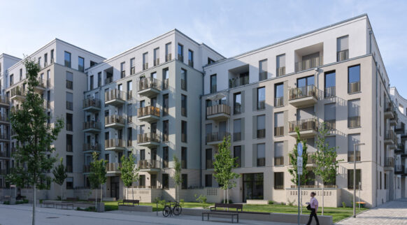 Modernes Wohnen in der Dresdner Innenstadt: Bollinger + Fehlig Architekten stellen 170 Wohnungen im neuen Quartier Schützengarten fertig