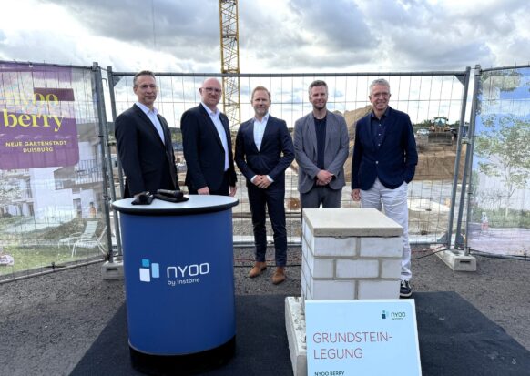Grundstein für „nyoo berry“ gelegt: Auftakt in der „Neuen Gartenstadt“ in Duisburg-Wedau