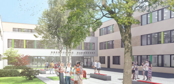 Hemsö legt Grundstein für neue Oberschule in Rangsdorf