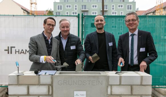 Berlin: Grundsteinlegung für die Wohnquartiersentwicklung Hey Charlottenburg