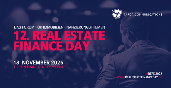 Real Estate Finance Day 2025 am 13. November – Jetzt noch anmelden!