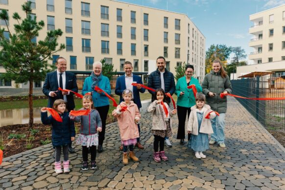 357 neue Wohnungen für Karlsruhe: Volkswohnung eröffnet August-Klingler-Areal in Daxlanden