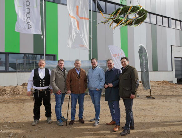 Aconlog feiert symbolisches Richtfest für Logistik-Neubau in Viersen