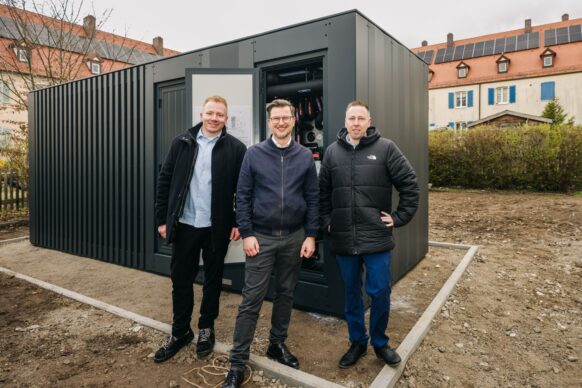 Die Energiewende im Kasten: Vonovia installiert ersten Wärmepumpen-Cube in Nürnberg