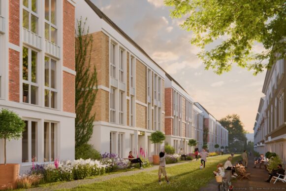 Grindelhof in Hamburg: ANIMA Projektentwicklung erhält Baugenehmigung für Terrassenhäuser mit 46 Wohnungen