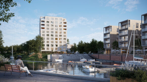 Allertower Celle – Lindhorst Gruppe baut 90 Azubi-Apartments und Mietwohnungen auf der Allerinsel