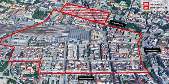 Münchner Immobilienwirtschaft definiert den räumlichen Umgriff des Central Quartiers