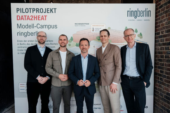 Startschuss auf dem Modell-Campus ringberlin: GASAG-Gruppe macht mit DATA2HEAT Rechenzentrumswärme nutzbar