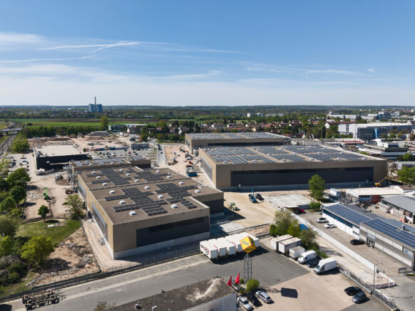 Union Investment vermietet die ersten beiden Logistikhallen des neuen City-Logistik-Hub in Nürnberg