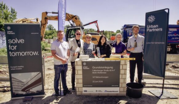 Großes Wohnprojekt in Berlin: Urban Partners sichert Finanzierung, erhält Baugenehmigung und startet Bauarbeiten