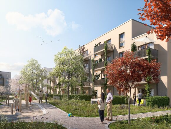 Baustart für „nyoo lime“: nyoo realisiert zweites Wohnprojekt im Duisburger Quartier „6-Seen-Wedau“