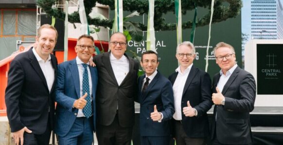 Central Parx: ABG Real Estate Group und HanseMerkur Grundvermögen feiern Richtfest
