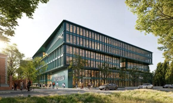 CA Immo startet Vermietung für geplantes Holzhybrid-Bürogebäude Skygreen am Halleschen Ufer in Berlin